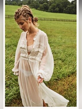 NWT free people Amila lace maxi dress size small